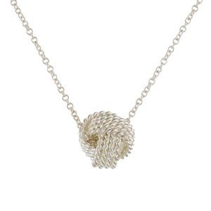 TIFFANY & CO. Knot Pendant Necklace - Matching earrings available